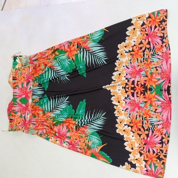 Silvergate Women's Floral Strapless Bathing Suit Cover-Up Size Medium - Picture 2 of 7